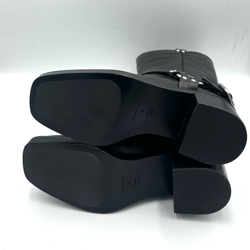 Reformation Francesca Leather Moto Boot - Picture 4 of 4